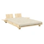 Karup - Social Bett 140 x 200 cm, komplett -Set, beige / Kiefer klar