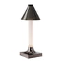 Kartell - Goodnight LED Akkuleuchte, H 31,5 cm, Diffusor Ø 11,8 cm, titan poliert