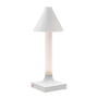 Kartell - Goodnight LED Akkuleuchte, H 31,5 cm, Diffusor Ø 11,8 cm, weiß matt