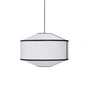 New Works - Kite Pendelleuchte, Ø 65 cm, weiß / schwarz
