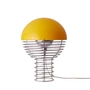 Verpan - Wire Tischleuchte Ø 30 cm, Chrom / gelb