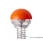 Verpan - Wire Tischleuchte Ø 30 cm, Chrom / orange