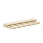 Stoff Nagel - Paraffin-Kerzen, creme (8er-Set)