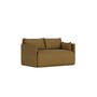 Audo - Offset Schlafsofa, 2-Sitzer, gold (Audo Bouclé 06)