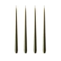 ester & erik - Spitzkerze, 24 cm, No. 63, deep forest / matt (4er-Set)