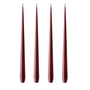 ester & erik - Peitschenkerze, 32 cm, No. 44/2, deep wine / matt (4er-Set)