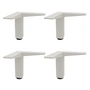 Müller Small Living - Vertiko Füße, höhenverstellbar, weiß (4er Set)