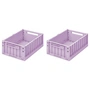 LIEWOOD - Weston Aufbewahrungsbox, 36 x 25 x 13,5 cm, light lavender (2er-Set)