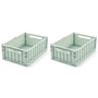 LIEWOOD - Weston Aufbewahrungsbox, 36 x 25 x 13,5 cm, light peppermint (2er-Set)