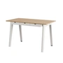 TipToe - NEW MODERN Schreibtisch mit Schubladen, 75 x 130 cm, Birke / cloudy white