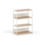 TipToe - Unit Regalsystem, H 110 x 84 cm, Eiche / cream white