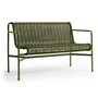 HAY - Palissade Cord Dining Bench, olive