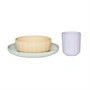 OYOY Mini - Pullo Kindergeschirr-Set, pale mint / vanilla / lavender (3-tlg.)