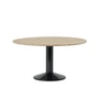 Muuto - Midst Esstisch, Ø 140 cm, Eiche geölt / schwarz