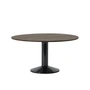 Muuto - Midst Esstisch, Ø 140 cm, Eiche dunkel geölt / schwarz