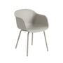 Muuto - Fiber Outdoor Armlehnstuhl, grau