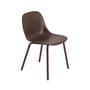 Muuto - Fiber Outdoor Stuhl, braun rot
