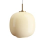 Louis Poulsen - VL45 Radiohus Pendelleuchte, Ø 25 cm, Messing / glossy pale yellow
