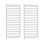 String - Wandleiter für String Regal 75 x 30 cm (2er-Set), dunkelgrau