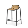 Normann Copenhagen - Vig Outdoor Barstuhl, H 65 cm, Robinie natur / schwarz