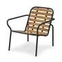 Normann Copenhagen - Vig Outdoor Lounge Chair, Robinie natur / schwarz	