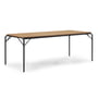 Normann Copenhagen - Vig Outdoor Tisch, 90 x 200 cm, Robinie natur / schwarz