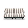 Fatboy - Paletti Outdoor Lounge Sofa, weiß / kakao gestreift