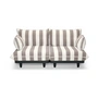 Fatboy - Paletti Outdoor Lounge Sofa, weiß / kakao gestreift