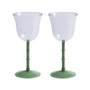 &klevering - Dot Weinglas 180 ml, lila (2er-Set)