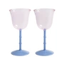 &klevering - Dot Weinglas 180 ml, pink (2er-Set)