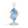 &klevering - Fish Kerzenhalter, blau