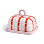 &klevering - Plaid Butterdose, pink