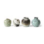 HKliving - 70's Keramik Vasen, canyon (4er-Set)