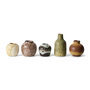 HKliving - 70's Keramik Vasen, pursuit (5er-Set)