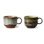 HKliving - 70's Teetasse, 425 ml, odyssey (2er-Set)