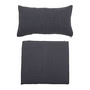Bloomingville - Pavone & Mundo Kissen, 66 x 58 cm, schwarz (2er Set)