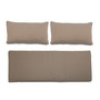 Bloomingville - Pavone & Mundo Kissen, 154 x 57 cm, braun (3er Set)