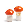 &klevering - Salz- und Pfefferstreuer, Mushroom, rot / weiß