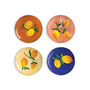 &klevering - Lemon Teller, Ø 16 cm, mehrfarbig (4er-Set)
