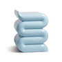 &klevering - Pillar Whip Beistelltisch, H 46 cm, pastellblau