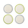 &klevering - Folk Teller, Ø 22,5 cm, mehrfarbig (4er-Set)