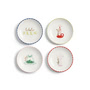 &klevering - Bliss Teller, Ø 12,5 cm, mehrfarbig (4er-Set)