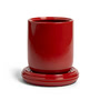 &klevering - Churros Blumentopf, Ø 19,5 x 21 cm, burgund
