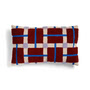 &klevering - Plano Kissen 50 x 30 cm, rot / blau