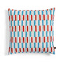 &klevering - Clash Kissen 50 x 50 cm, blau / rot