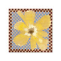 Paper Collective - Flower with Checks 03 Poster, 70 x 70 cm