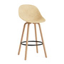 Normann Copenhagen - Mat Barstuhl 75 cm, hemp / schwarz