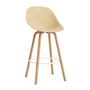 Normann Copenhagen - Mat Barstuhl 75 cm, hemp / cream