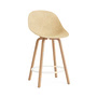 Normann Copenhagen - Mat Barstuhl 65 cm, hemp / cream