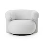 Normann Copenhagen - Burra Outdoor Lounge Chair mit Rückdrehfunktion, whisper (Savane J349)